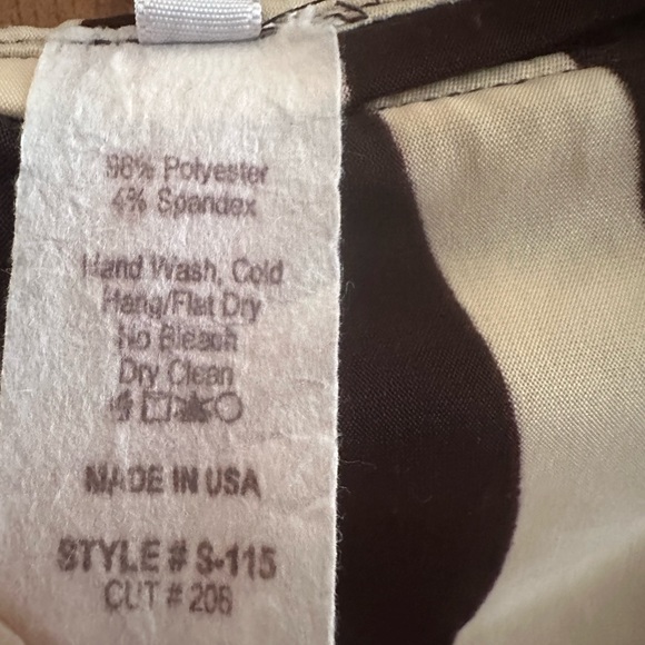 Striking Brown and Cream Maxi Skirt. Stylish and Sophisticated - Picture 4 of 4